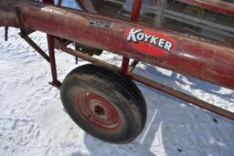 Koyker M42 Big Drum Grain Cleaner, 1.5HP On Wheels, Unload Auger