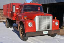 1974 IHC Loadstar 1600 Single Axle Grain Truck, V8 Gas, 4x2 Speed, 14’ Box & Hoist, 43,217 Actual Mi