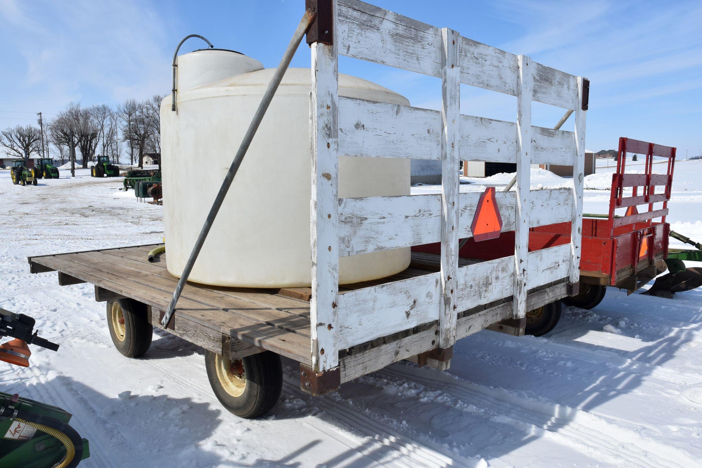 10’x16’ Flat Bed Rack With Running Gear