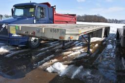 1987 Raven 48' Flatbed Semi Trailer, 96" Wide