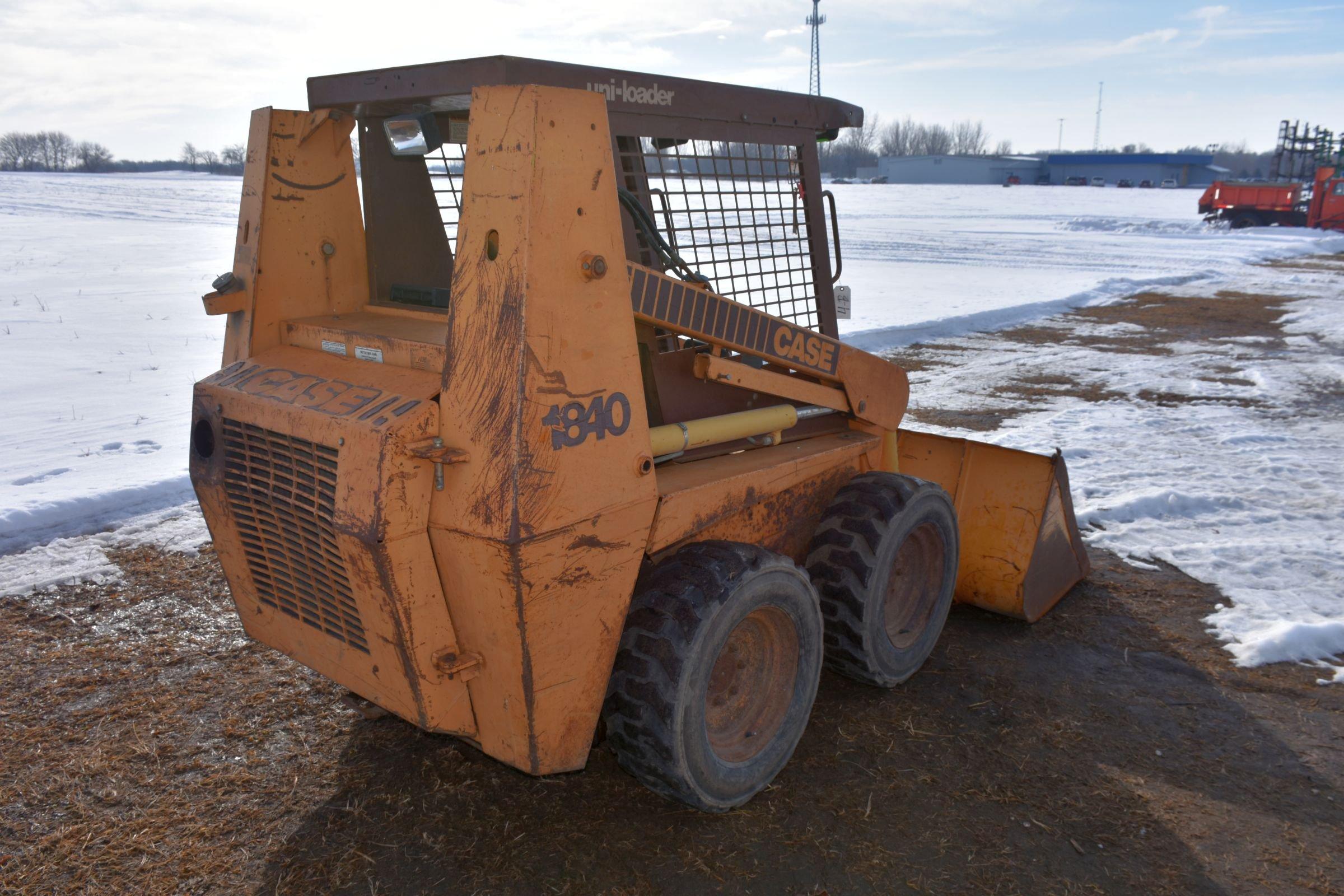 Case 1840 Skidloader, Diesel, Cage Cab, 6028