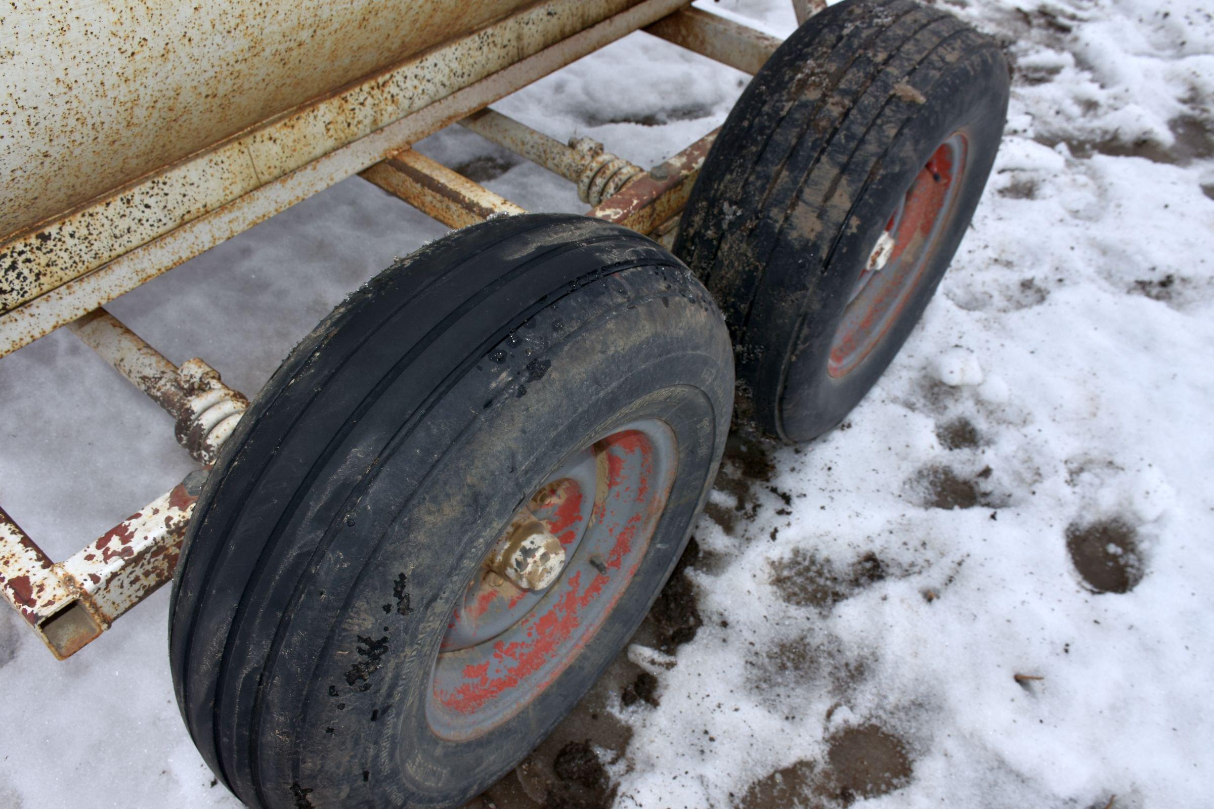 500 Gallon Fuel Tank On Tandem Axle Trailer