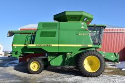 1999 John Deere 9610 Maximizer Combine, 18.4x38 Duals At 70%, 4266 Engine Hours, 2768 Separator Hour