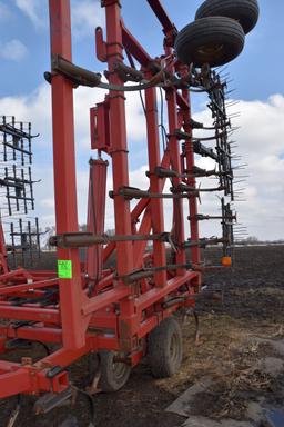 Case IH 4300 Field Cultivator, 38.5’, 4 Bar Harrow, Walking Tandems, Hitch Has Been Welded