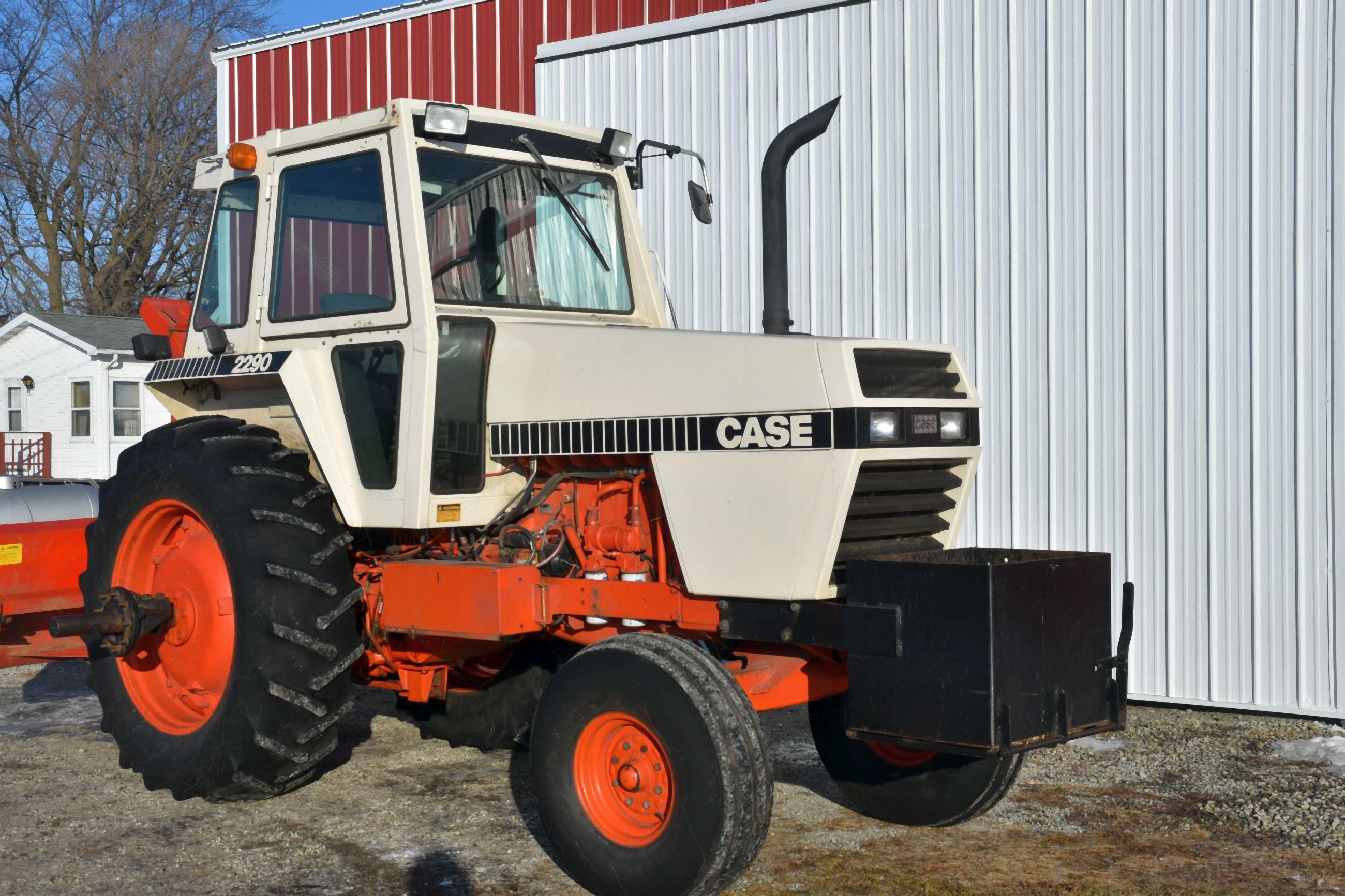 Case 2290 2WD Tractor, 6156 Hours, 18.4x38 Axle Duals, Rock Box, 3pt., 540PTO, 2 Hydraulics, Cab, Ai