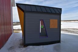 Shop Built 8'x12' Shed, Windows, On Skids, Built To Replicate The MN Vikings Stadium, Frozen On