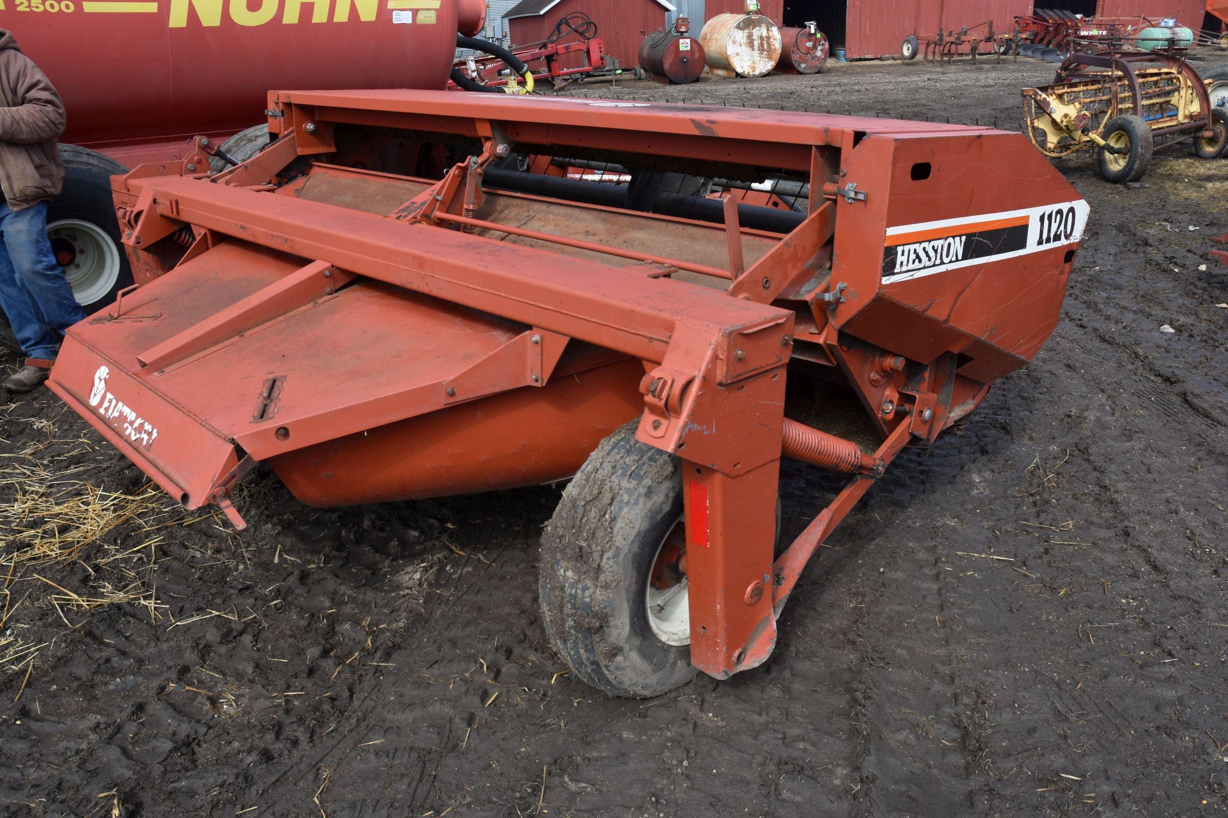 Hesston 1120 Haybine, 9’ Cut, 540PTO, Steel On Rubber Rolls