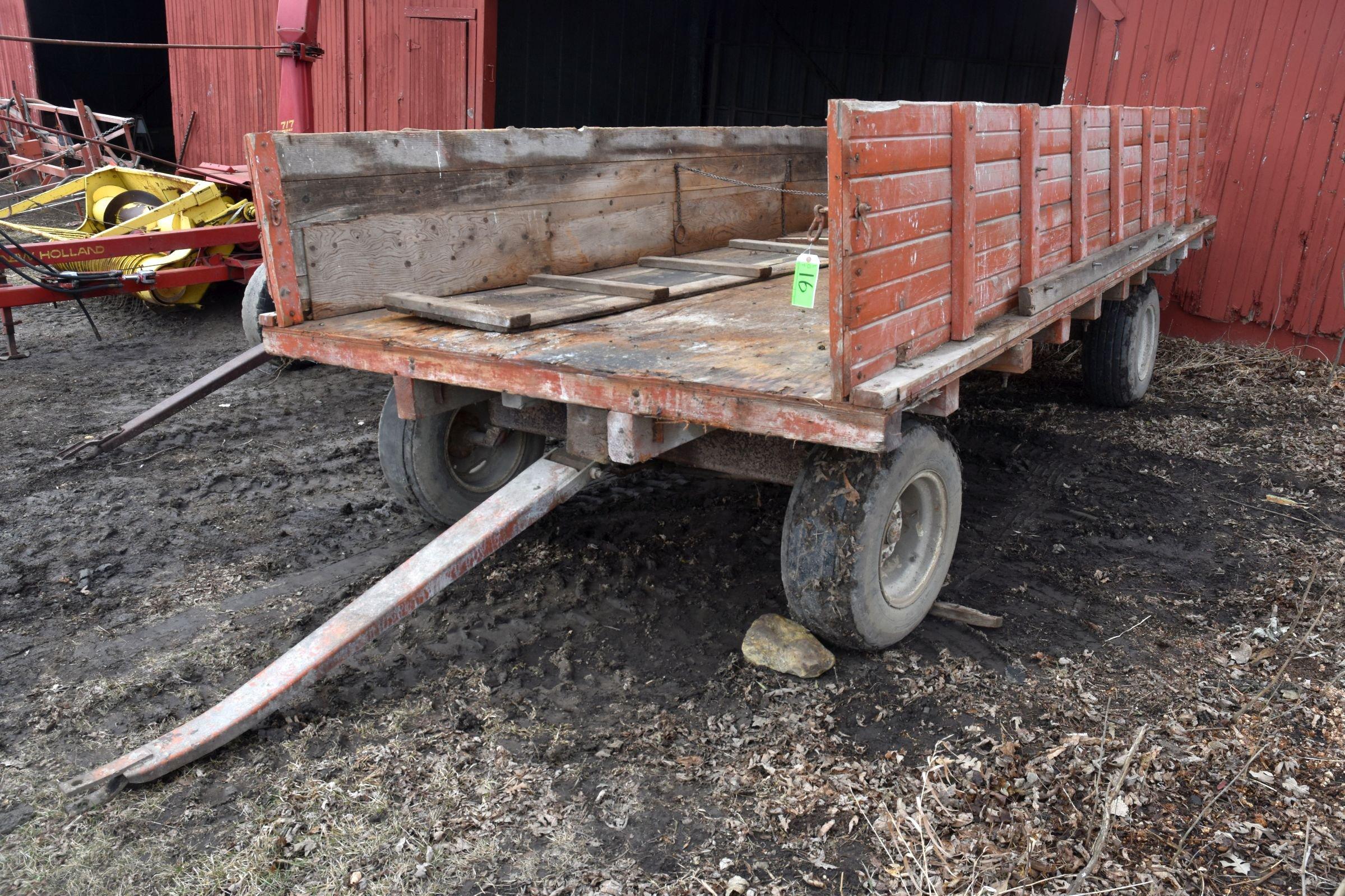 16'x88" Barge Box On Running Gear