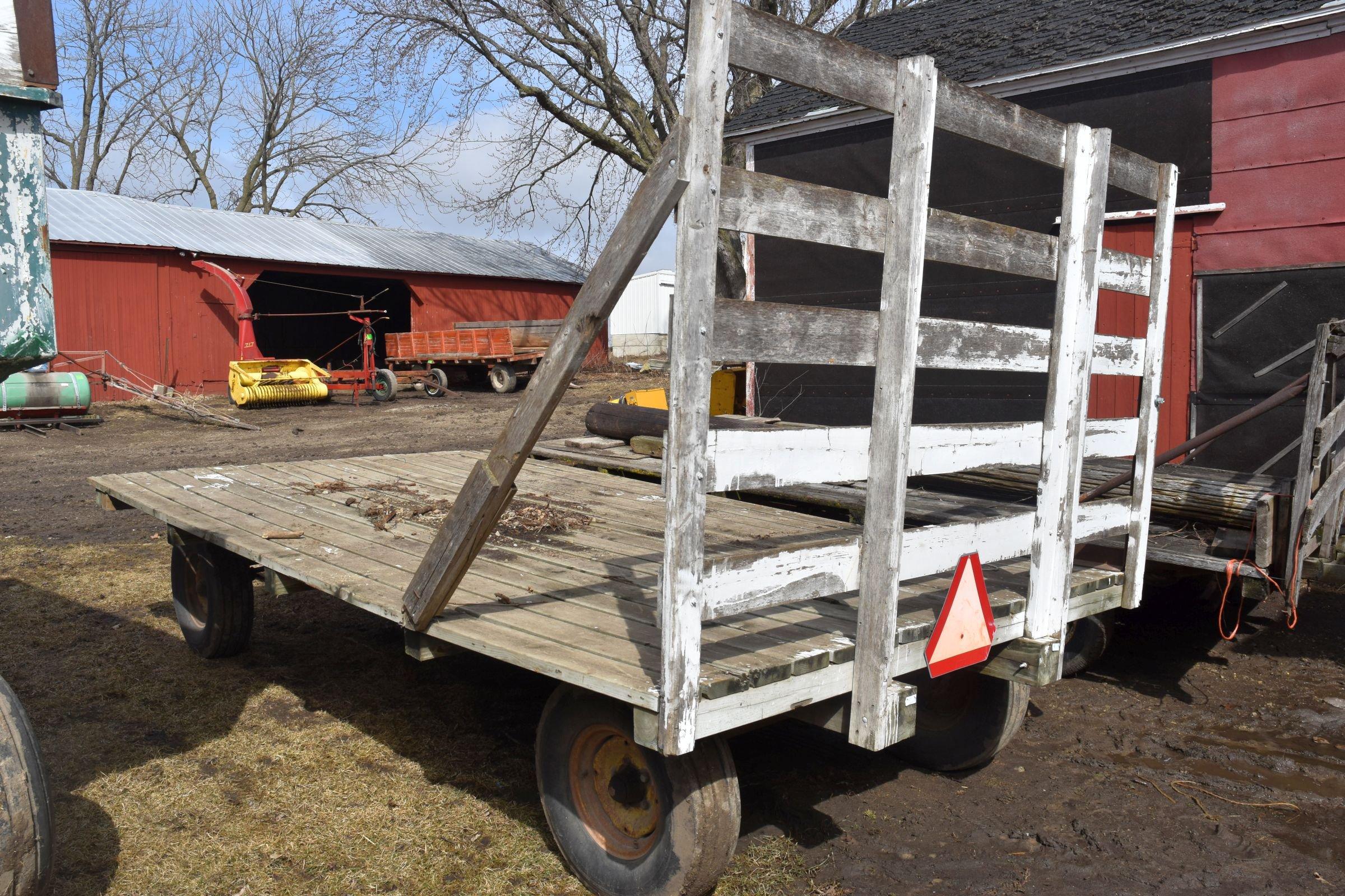 14'x8' Flatbed Wagon On Running Gear