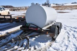 500 Gallon Fuel Caddy, Double Wall Tank With High Flow GPI 3025 12 Volt Pump And Tandem Axle Trailer