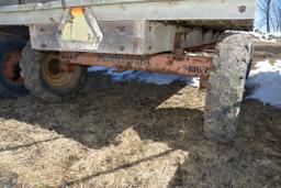 12'x78" Wooden Dump Wagon On Minnesota 7 Ton Running Gear, Has Truck Hoist