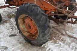 Allis Chalmers CA Tractor, Wide Front, Good Tires, Wheel Weights, 11.2x24 Rubber, PTO, Non Running,