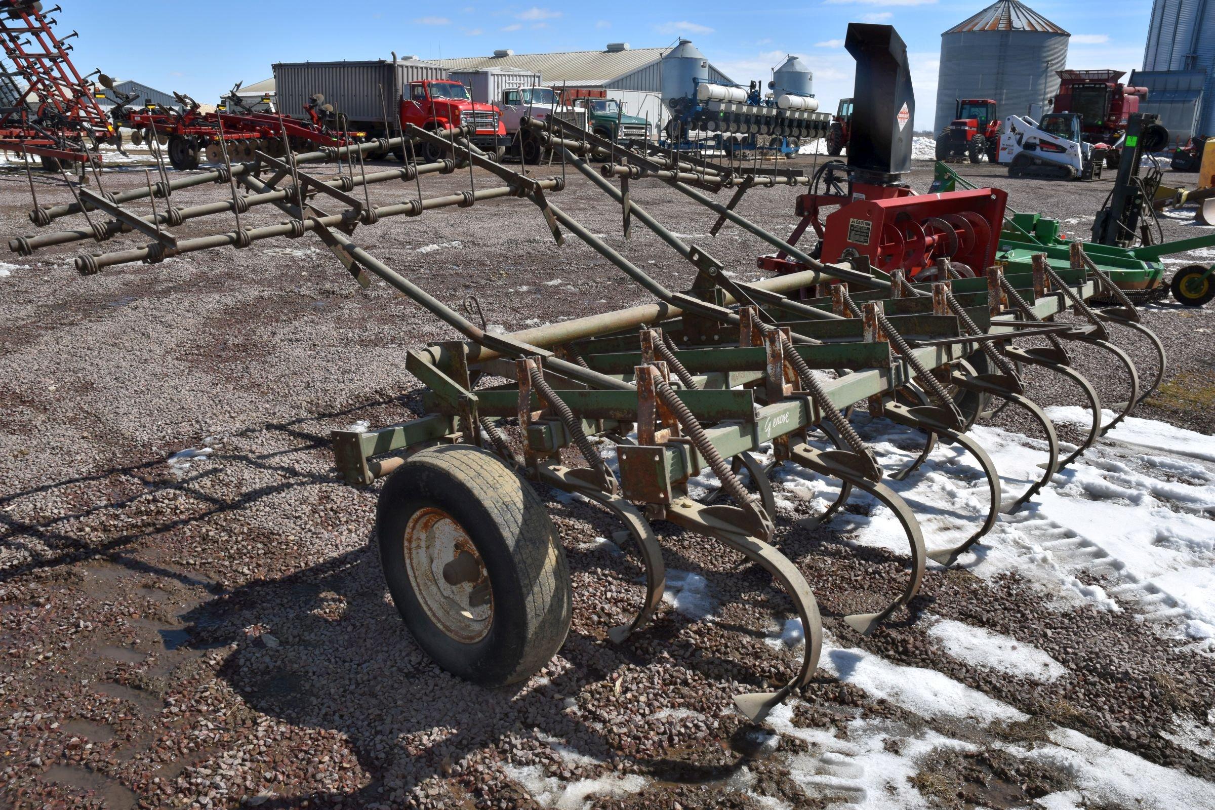 Glencoe 11.5’ Field Cultivator, 3 Bar Harrow, No Hyd. Cylinder