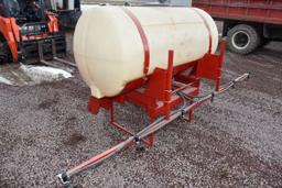 3pt. Poly Sprayer Tank, 200 Gallon With 10’ Booms, Flow Jet 12volt Pump