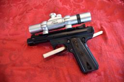 Ruger 22/45 Lite Pistol, Tasco Pro Point, 7 Magazines, Case