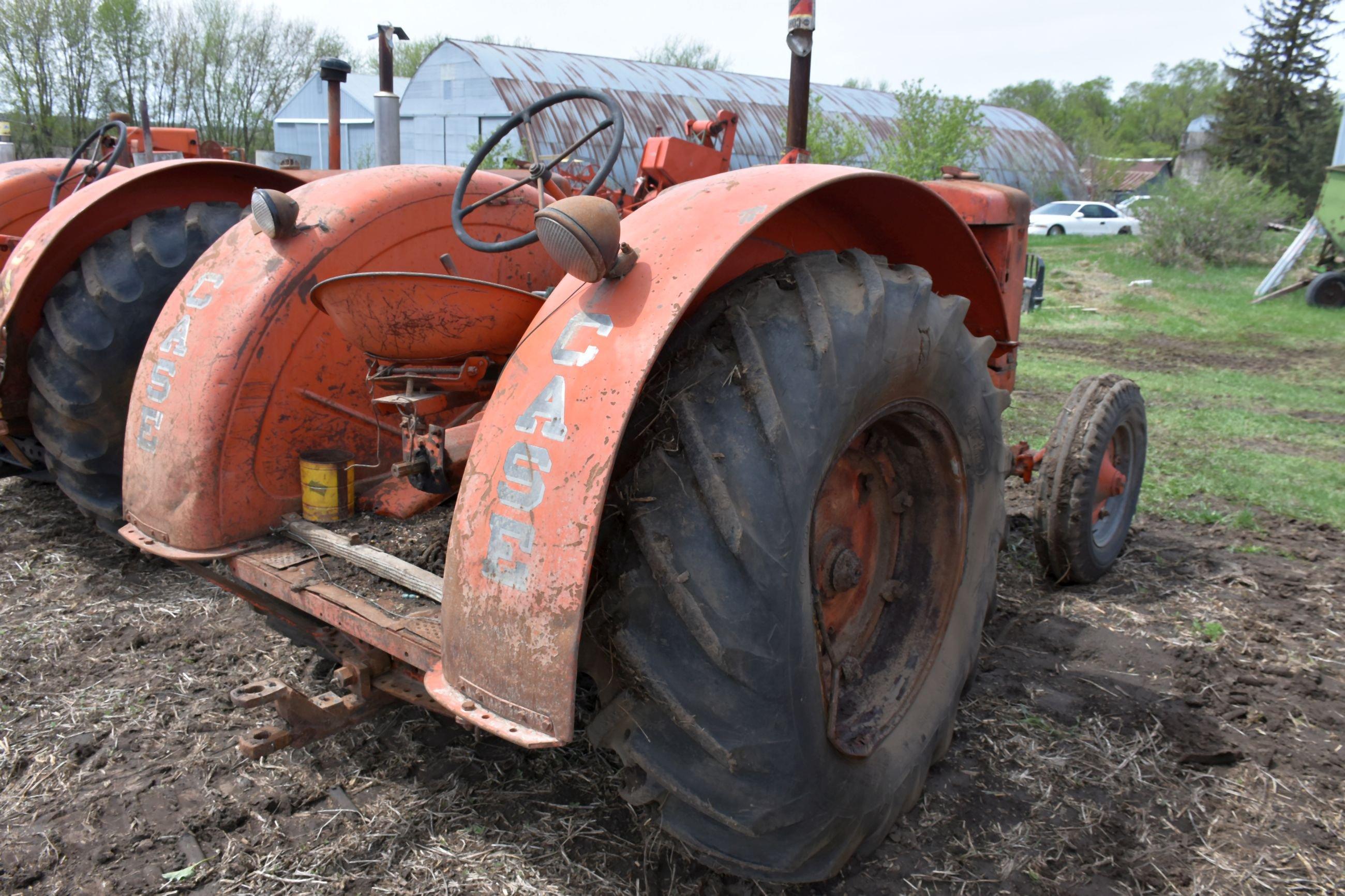 Case Model LA Standard Tractor, Wide Front, Running, PTO, Does Have Hood And Airstack, Runs Good, SN