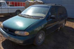 1995 Ford Windstar Van, Automatic, 210,XXX Miles, Cloth, AC, Rusty, Will Run and Drive With New Batt