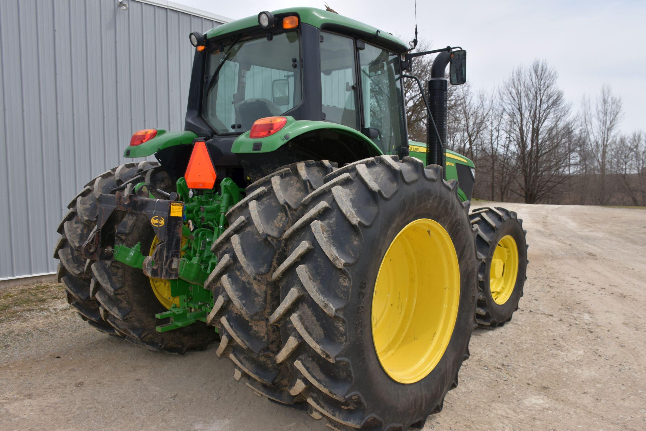 2015 John Deere 6140M MFWD Tractor, Cab, 168 Actual One Owner Hours, Left Hand Reverser, 460/85R 38