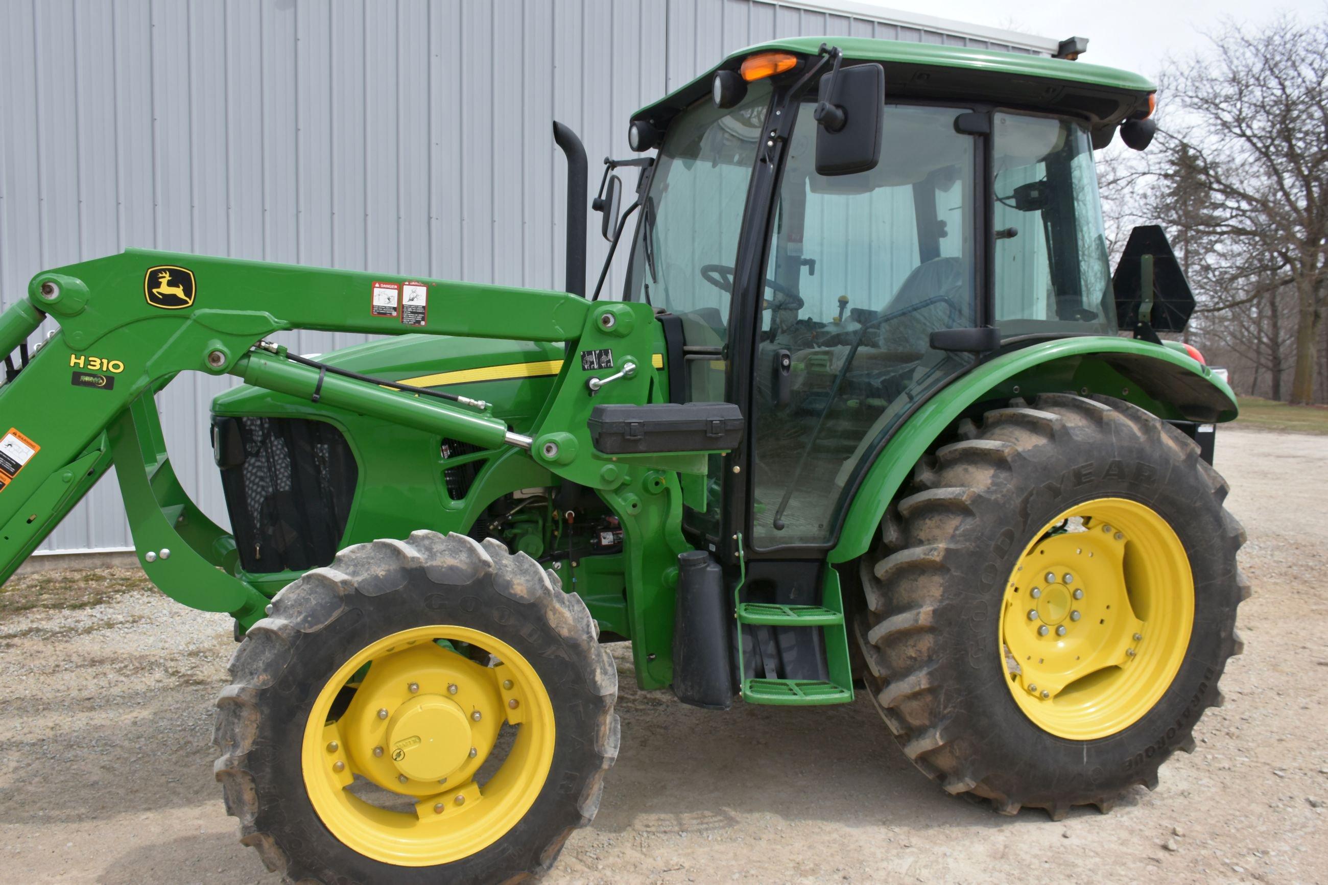 2012 John Deere 5056M MFWD Tractor, Cab, Left Hand Reverser, 352 Actual One Owner Hours, 16/16 Trans