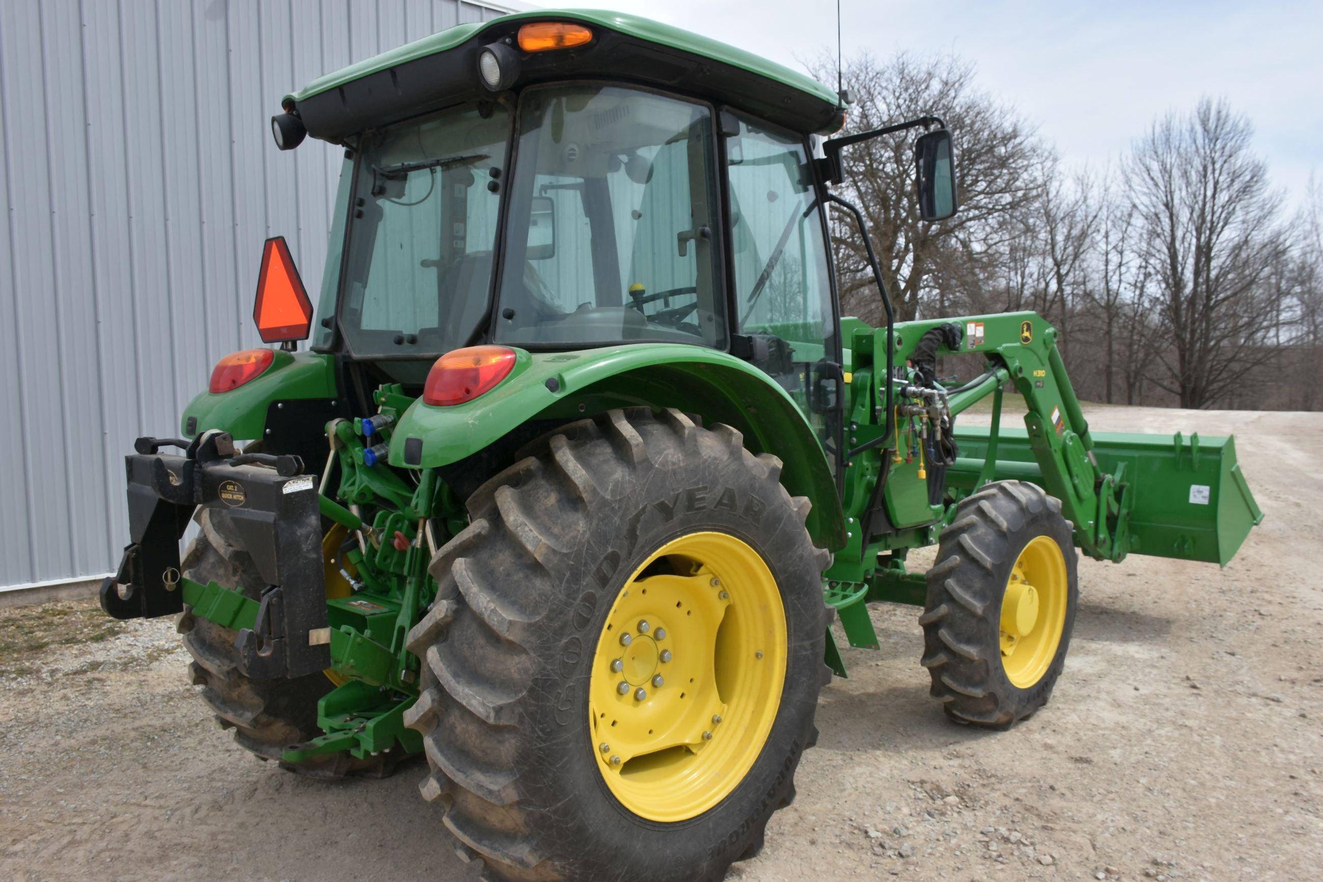 2012 John Deere 5056M MFWD Tractor, Cab, Left Hand Reverser, 352 Actual One Owner Hours, 16/16 Trans