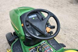 John Deere X324 Garden Tractor, 48” Deck, All Wheel Steer, Power Bagger, New Blades, 31 Hours, SN:AC