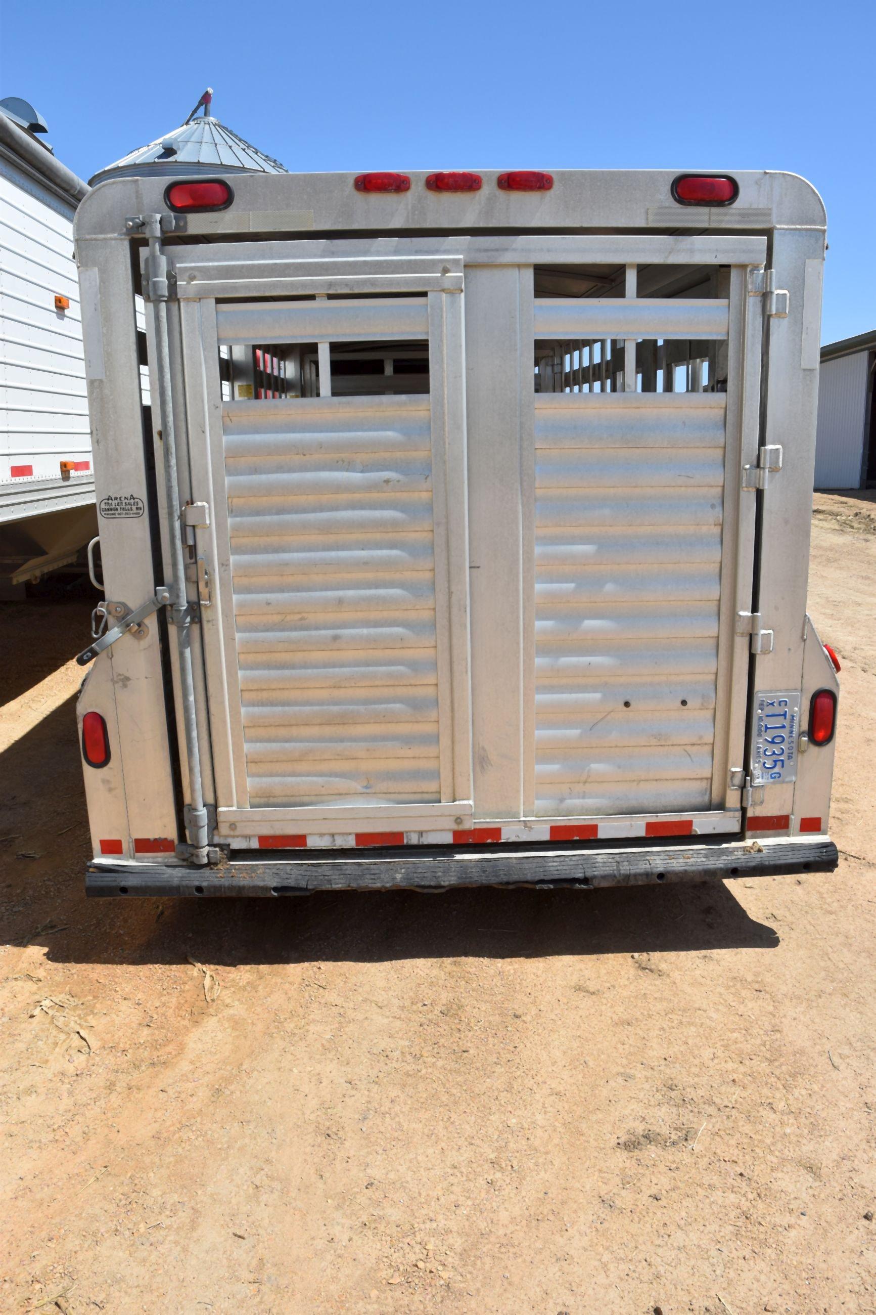 2005 4 Star Aluminum Gooseneck Livestock Trailer, 24’x8’ Tandem Axle