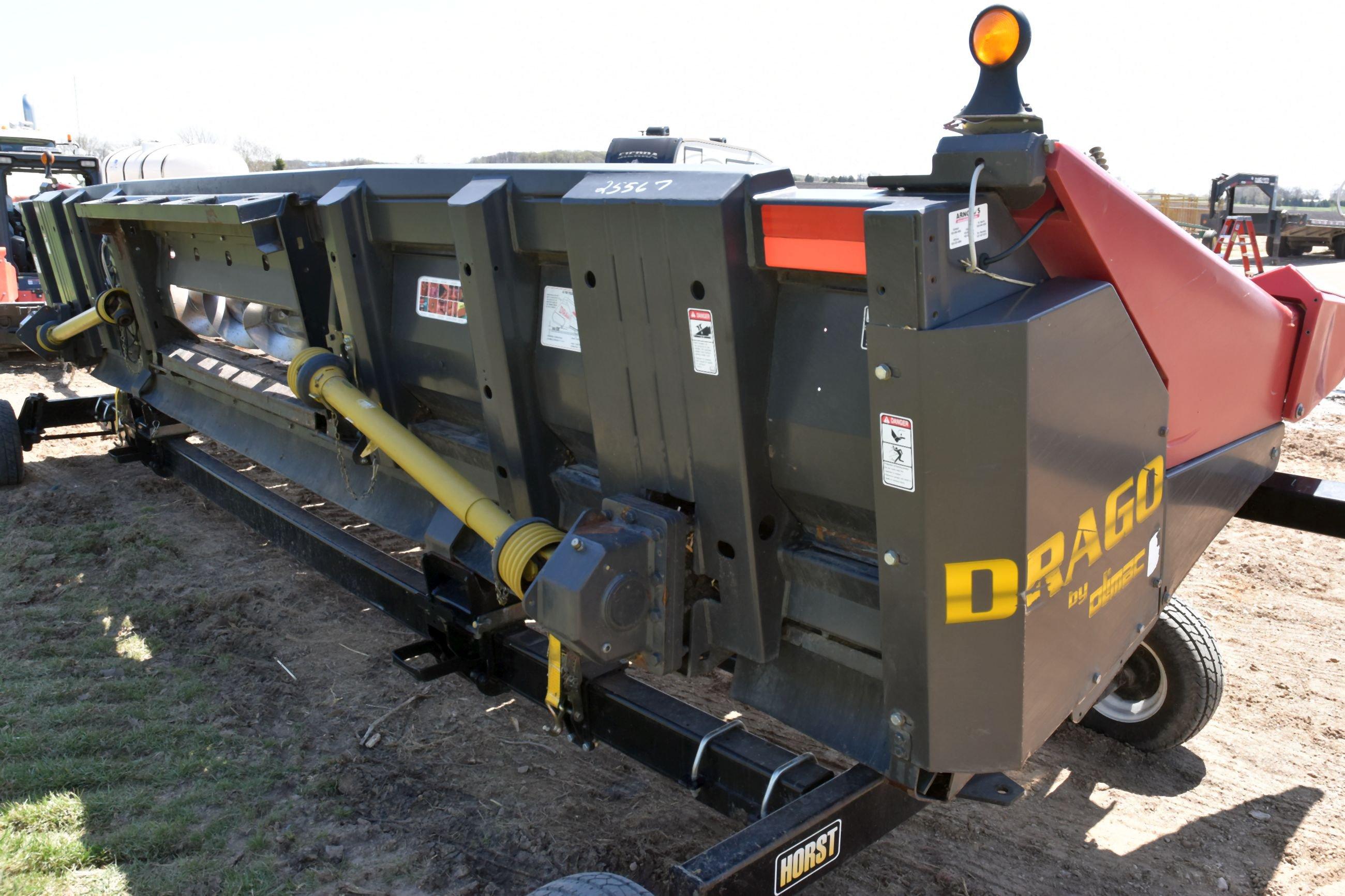 2007 Drago 812TR Corn Head, 12 Row 20”, Chopping Head, Insight Headsight, CIH Hookups