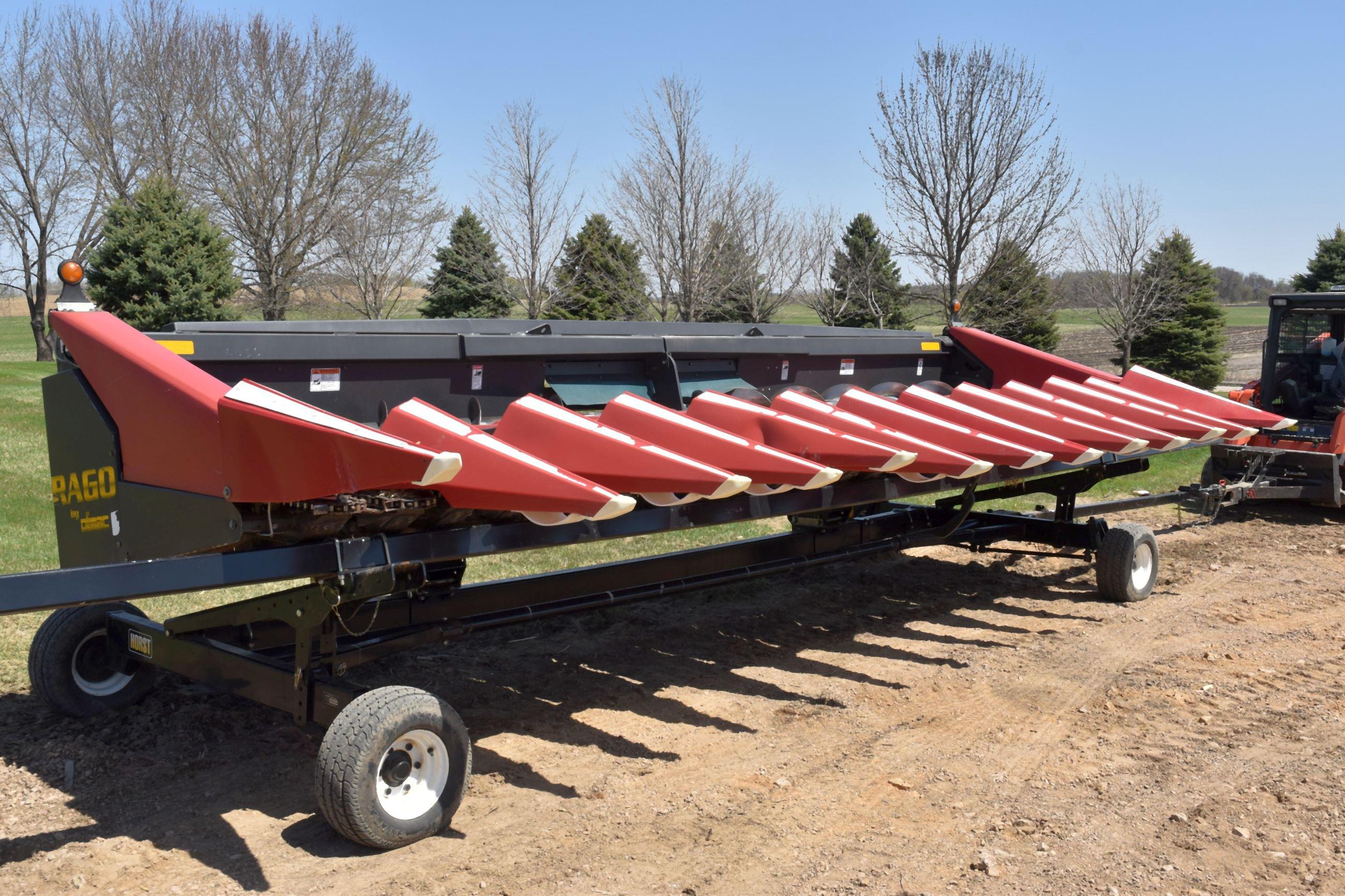 2007 Drago 812TR Corn Head, 12 Row 20”, Chopping Head, Insight Headsight, CIH Hookups