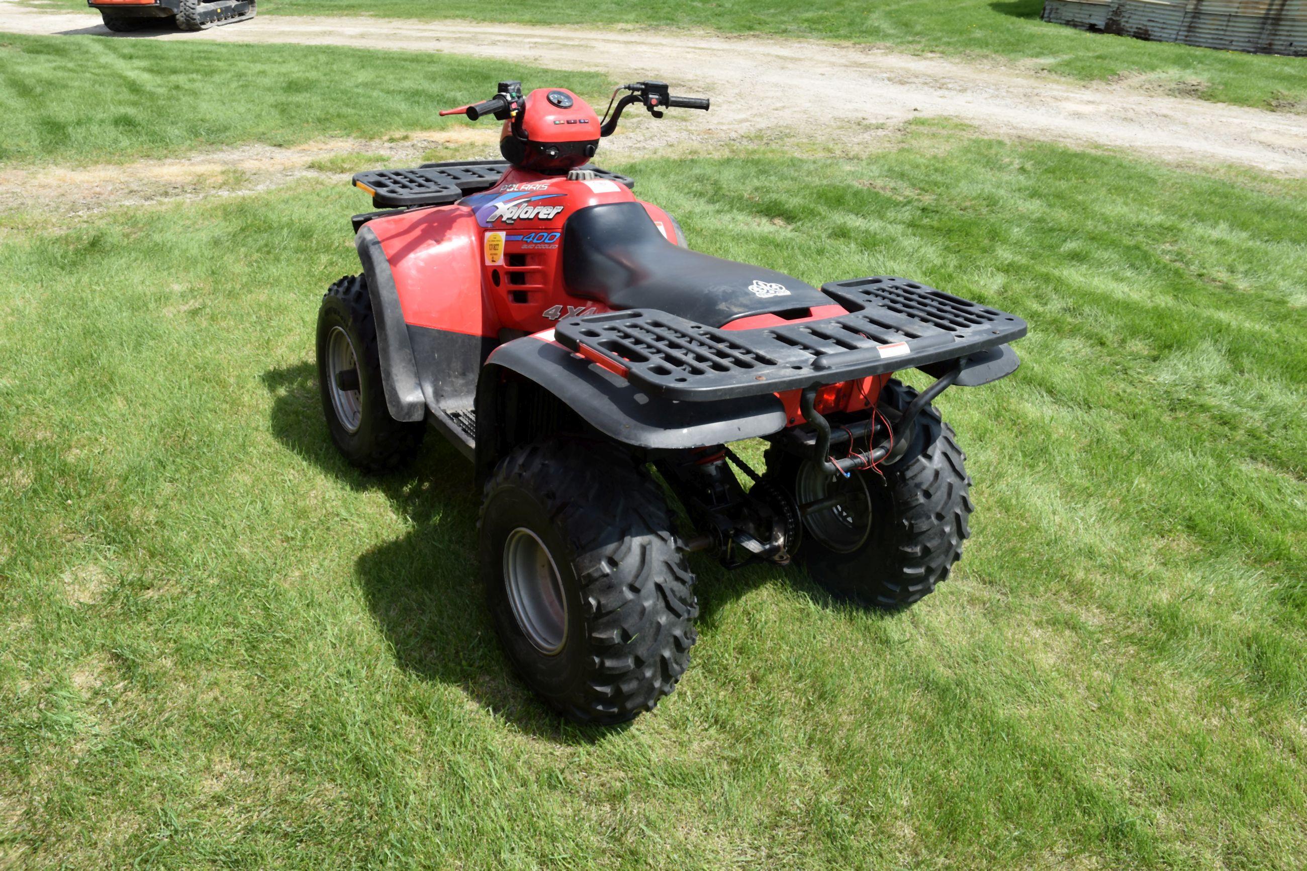 Polaris Xplorer 400 4x4 ATV, 813 Miles, Nice, 2-Stroke, VIN: 3004762