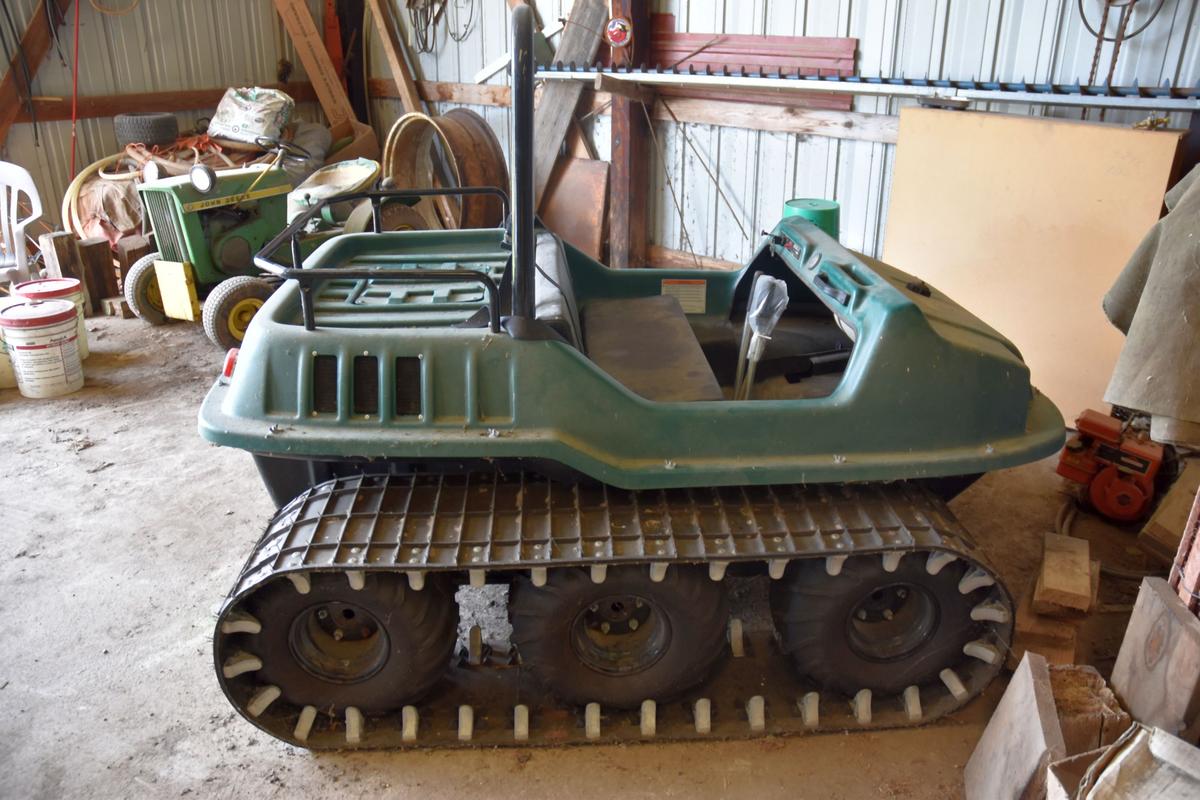 Max Amphibious Wheel Track Machine, 18 HP V Twin, Like New