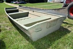 Appleby MFG Co. 12’ Aluminum Flat Bottom Duck Boat,  NO REGISTRATION