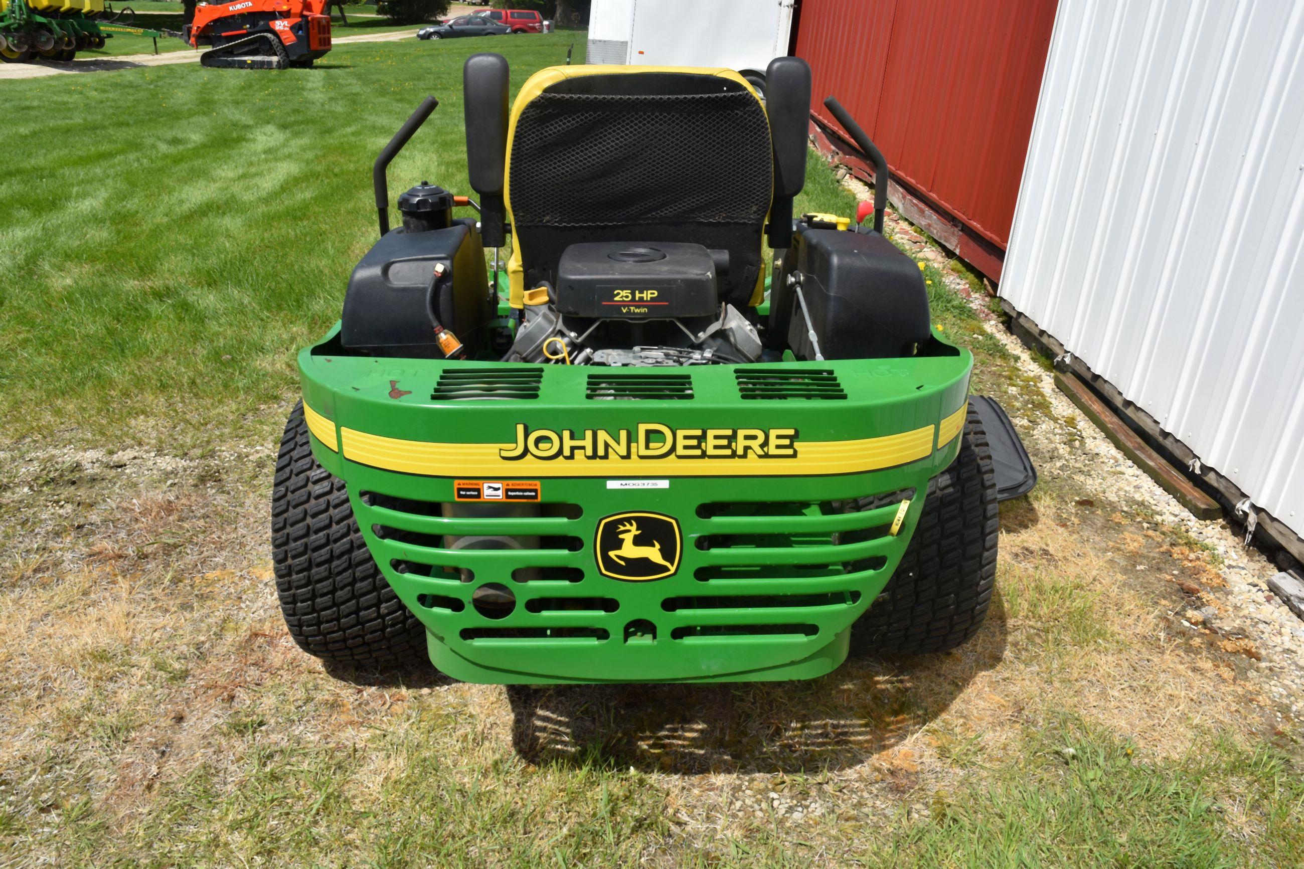 John Deere Z-Trak 757 Zero Turn Mower, 60” Deck, 25 HP, 532 Hours, sn: TC0757A030861