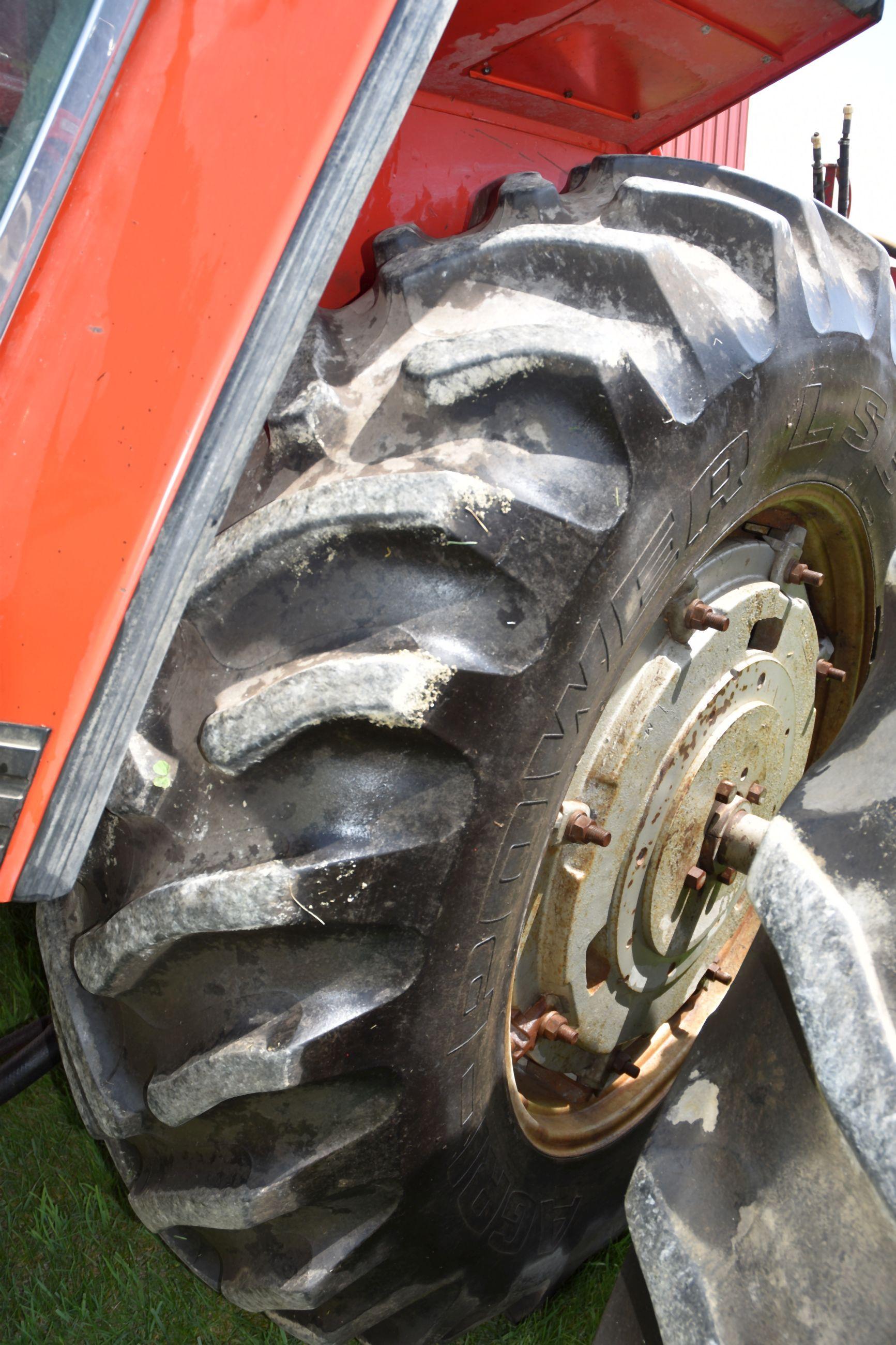 Massey Ferguson 2705 2WD, 3914 Hours Showing, 18.4x38 Duals, 540 PTO, Cab, 2 Hydraulic, 3pt.,