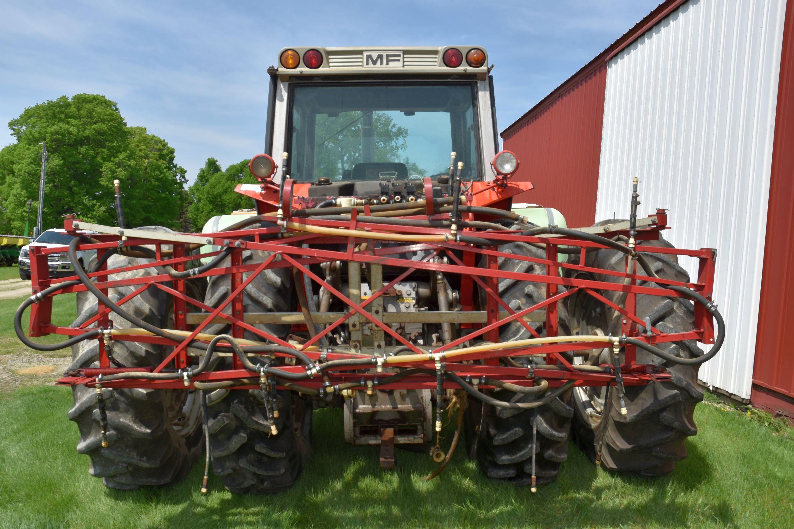 Massey Ferguson 2705 2WD, 3914 Hours Showing, 18.4x38 Duals, 540 PTO, Cab, 2 Hydraulic, 3pt.,