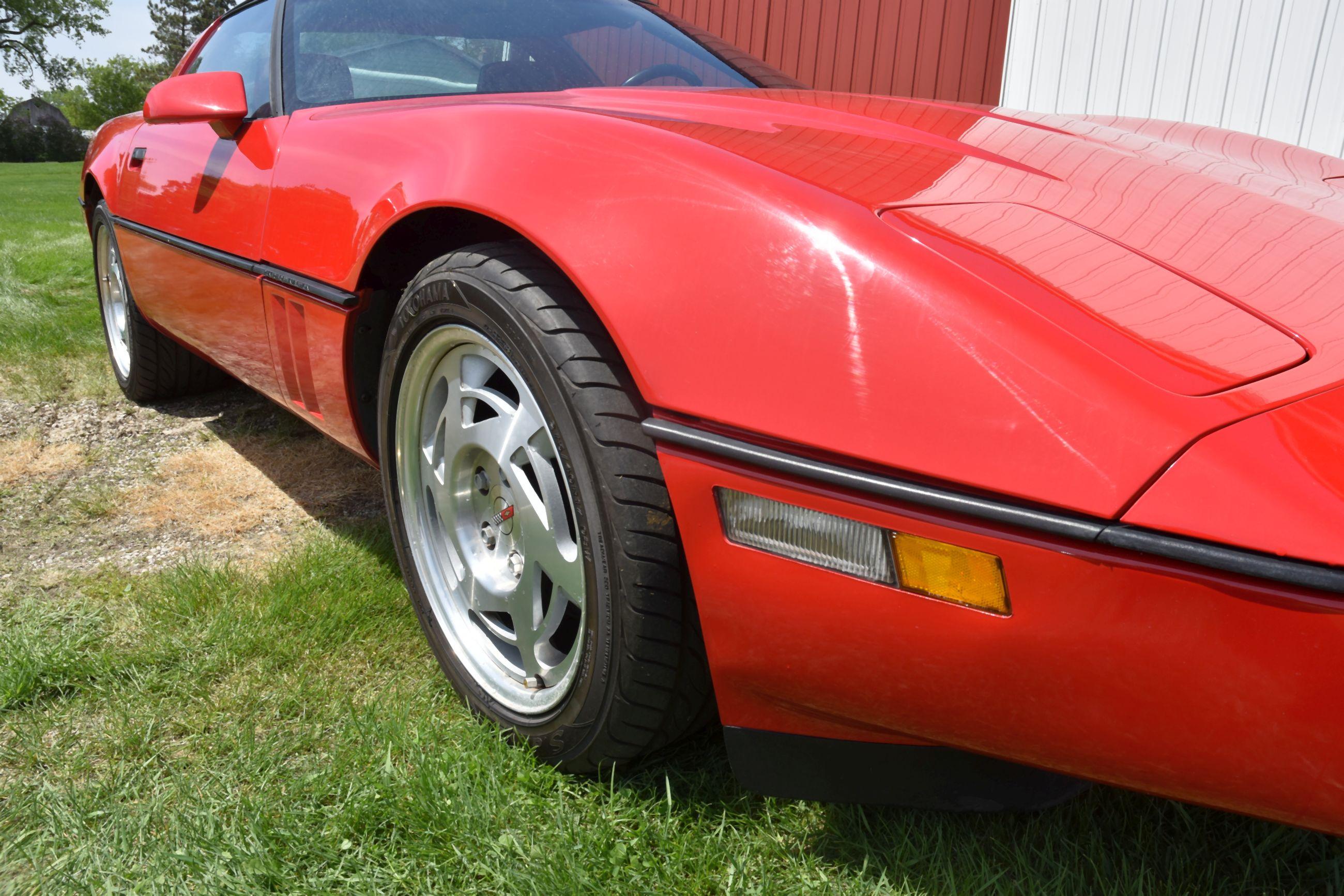 1990 Chevrolet Corvette, 43,937 Miles, Removable Glass Top, Leather, Auto, Loaded, Very Clean, VIN: