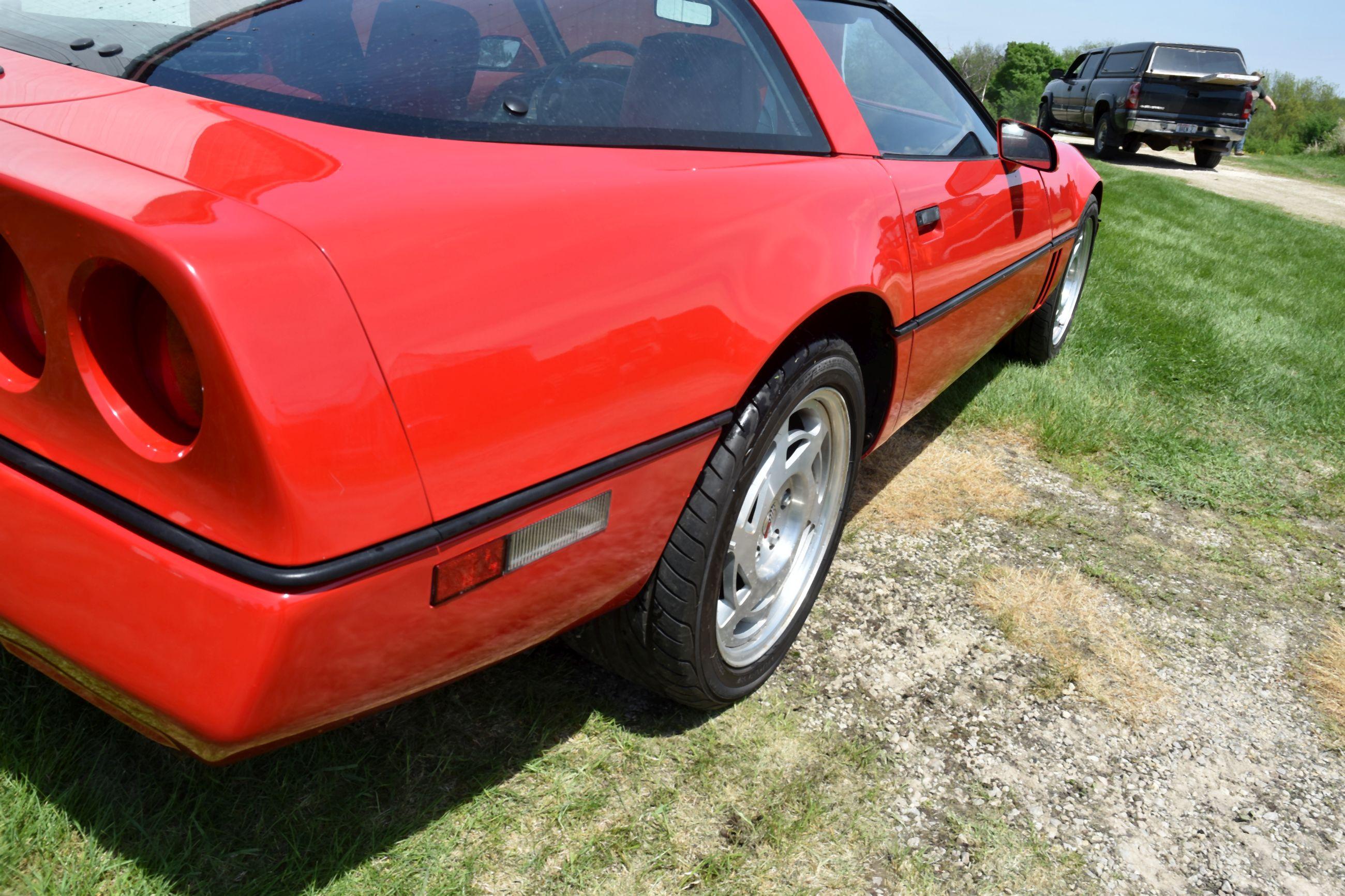 1990 Chevrolet Corvette, 43,937 Miles, Removable Glass Top, Leather, Auto, Loaded, Very Clean, VIN: