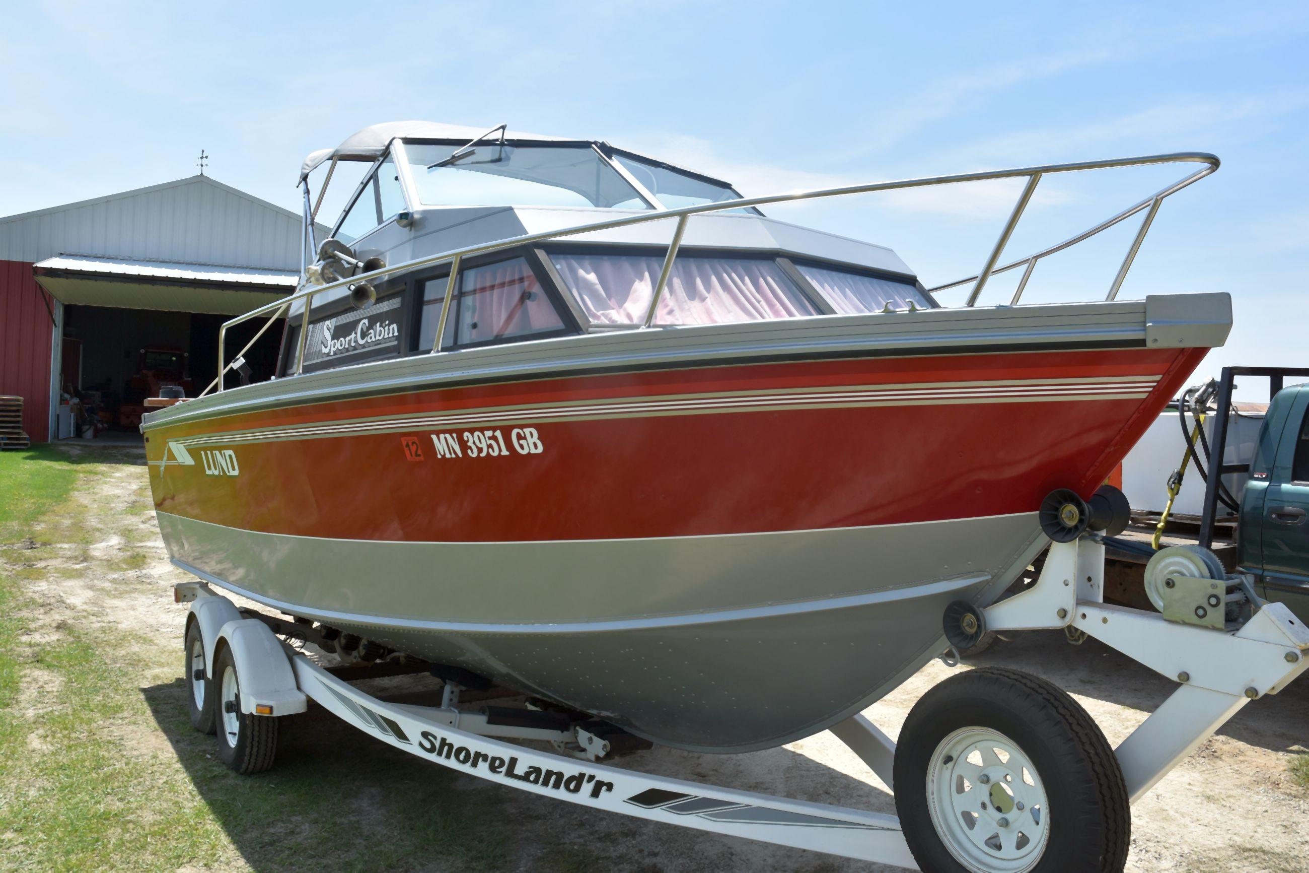 1992 Lund Genmar 2150, 20’6”, Hard Top, Sport Cabin, With Volvo 431, V6 IO, With Shorelander Tandem