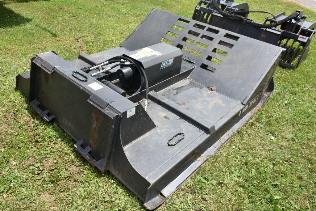 2016 CID Rotary Brush Mower, Skid Loader Plate, 77” Standard Flow