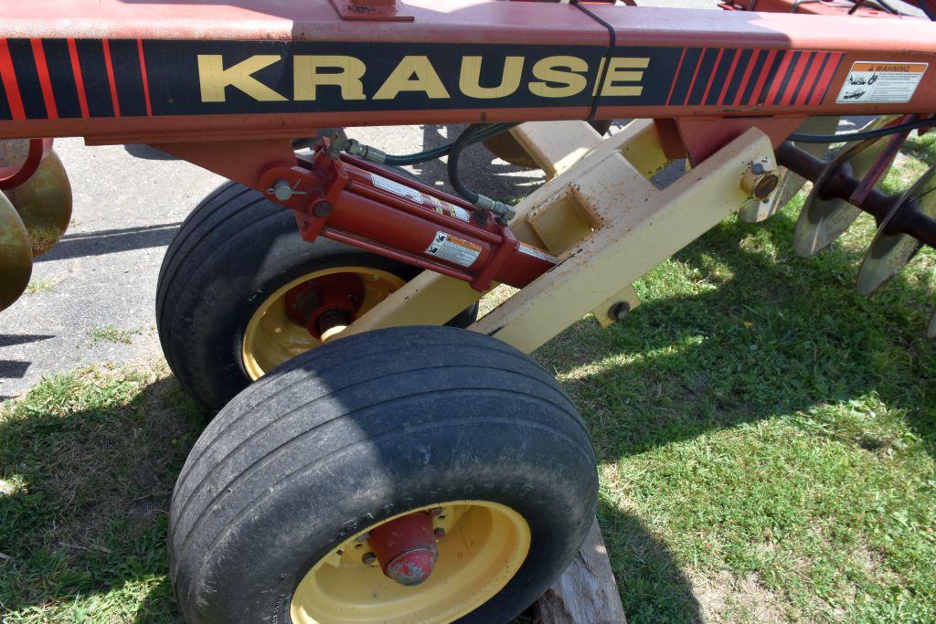 Krause 7300 Series Disk, 27.5’ Rock Flex Gangs, 3 Bar Tine Harrow, 20'' Blades, Depth Control, SN: 1