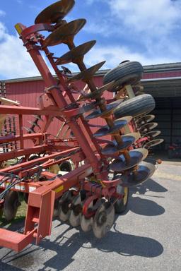 Krause 7300 Series Disk, 27.5’ Rock Flex Gangs, 3 Bar Tine Harrow, 20'' Blades, Depth Control, SN: 1