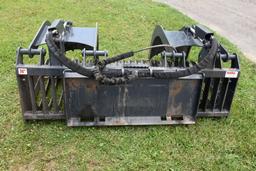 Jenkins 74'' Hydraulic Grapple Bucket, Universal Skid Plate