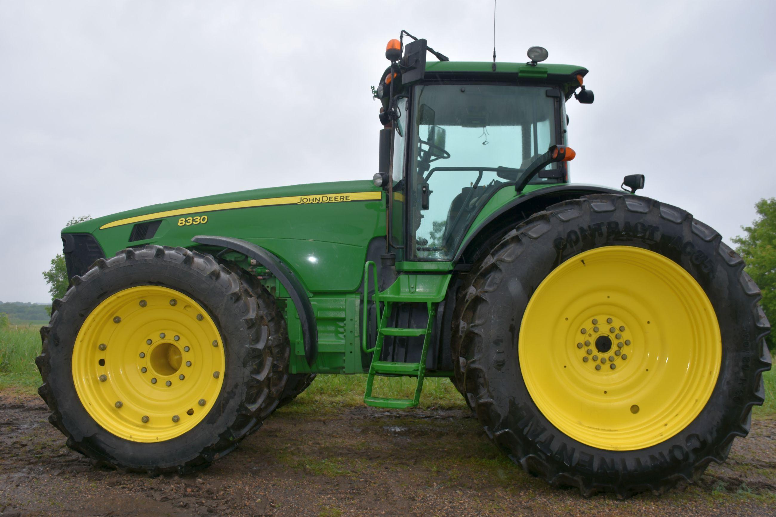 2008 John Deere 8330 MFWD, 8655 Hours, 480/80R50 Rear Duals, ILS, 3 Pt. QH, 1000 PTO, Rear Wheel Wei