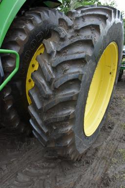 John Deere 8200 MFWD, 6470 Hours, 480/80R46 Rear Duals, Heavy Duty Rock Box, Power Shift, 3 Hydrauli