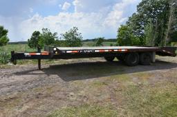 2004 Felling Deck Over Trailer, Pintail Hitch, 102” X 18’. 5’ Beavertail, Flip-Up Ramps, Tandem Axle