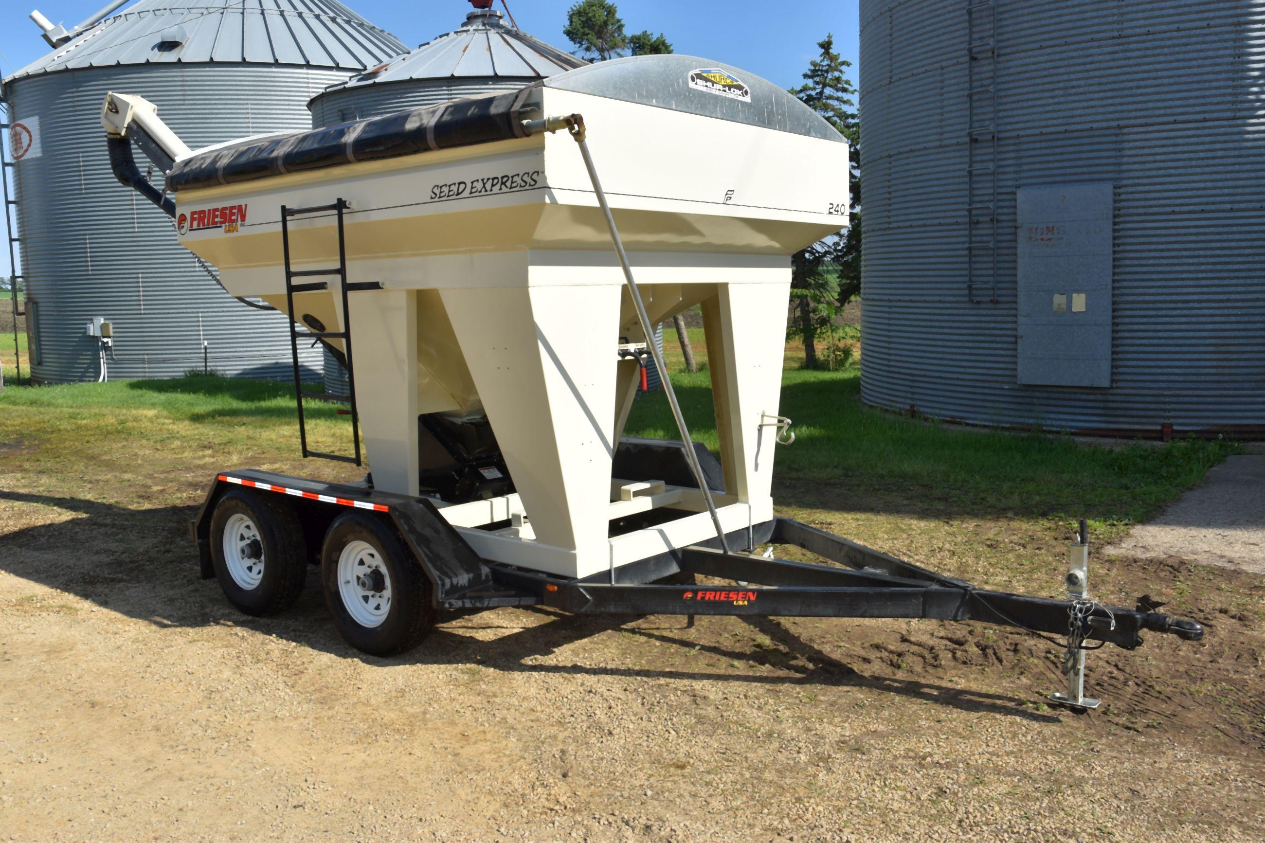 Friesen 240 Seed Express, Seed Tender, Tandem Axle, Roll Tarp, 2 Compartment Belt Conveyor, Honda 5.