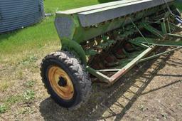 John Deere Van Brunt Drill, 14’ X 6” Low Rubber, Hydraulic Lift, Small Seed Attachment