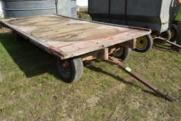 8'x16' Wooden Hay Rack With 5 Ton Running Gear