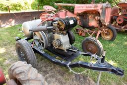 Shop Built Air Compressor On Trailer, With A Wisconsin Motor,