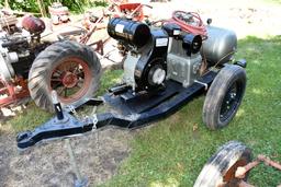 Shop Built Air Compressor On Trailer, With A Wisconsin Motor,