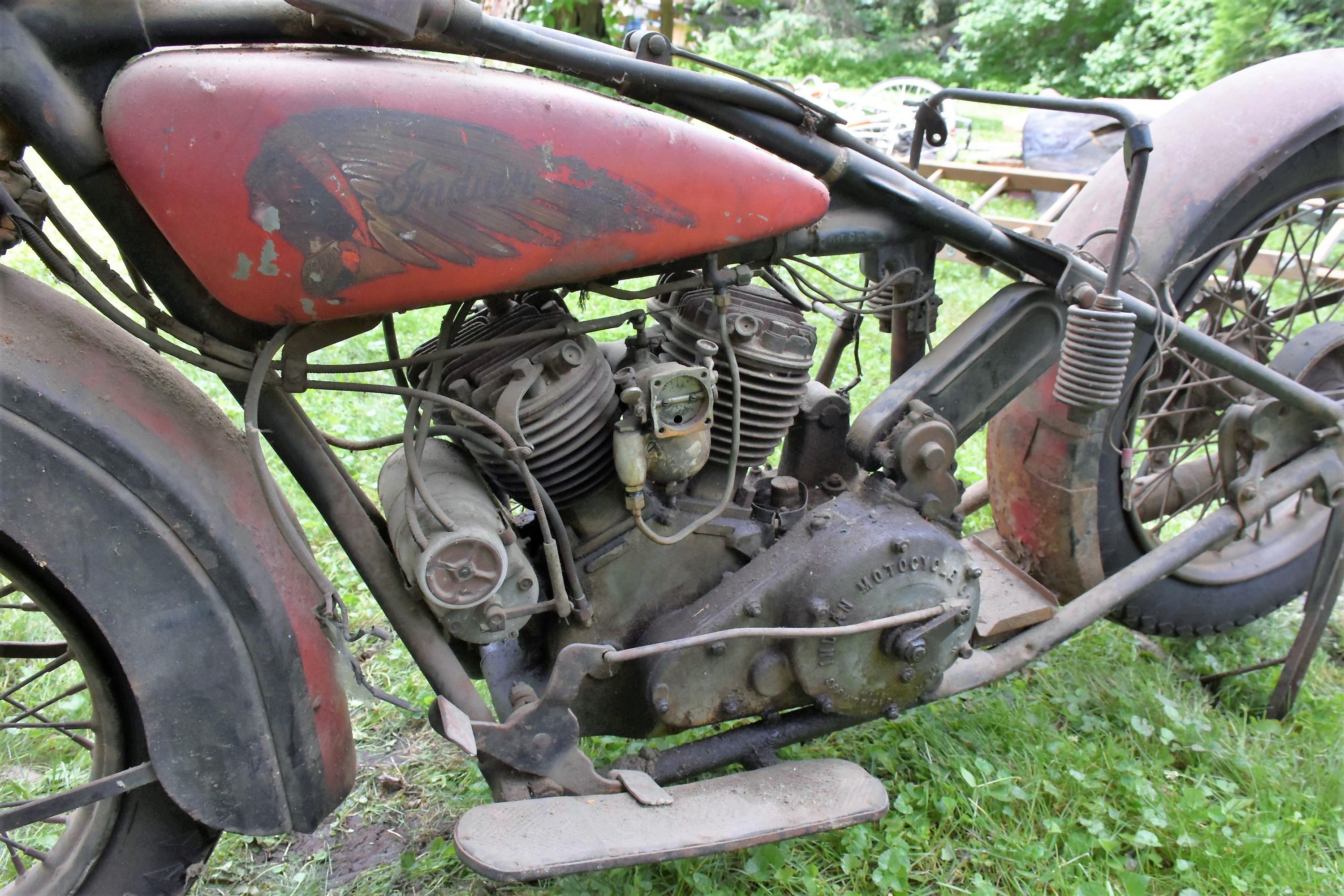 1930 Indian Scout 45, Good Original Condition, Engine Number EGP2857, SN; GP1101, Maybe missing some